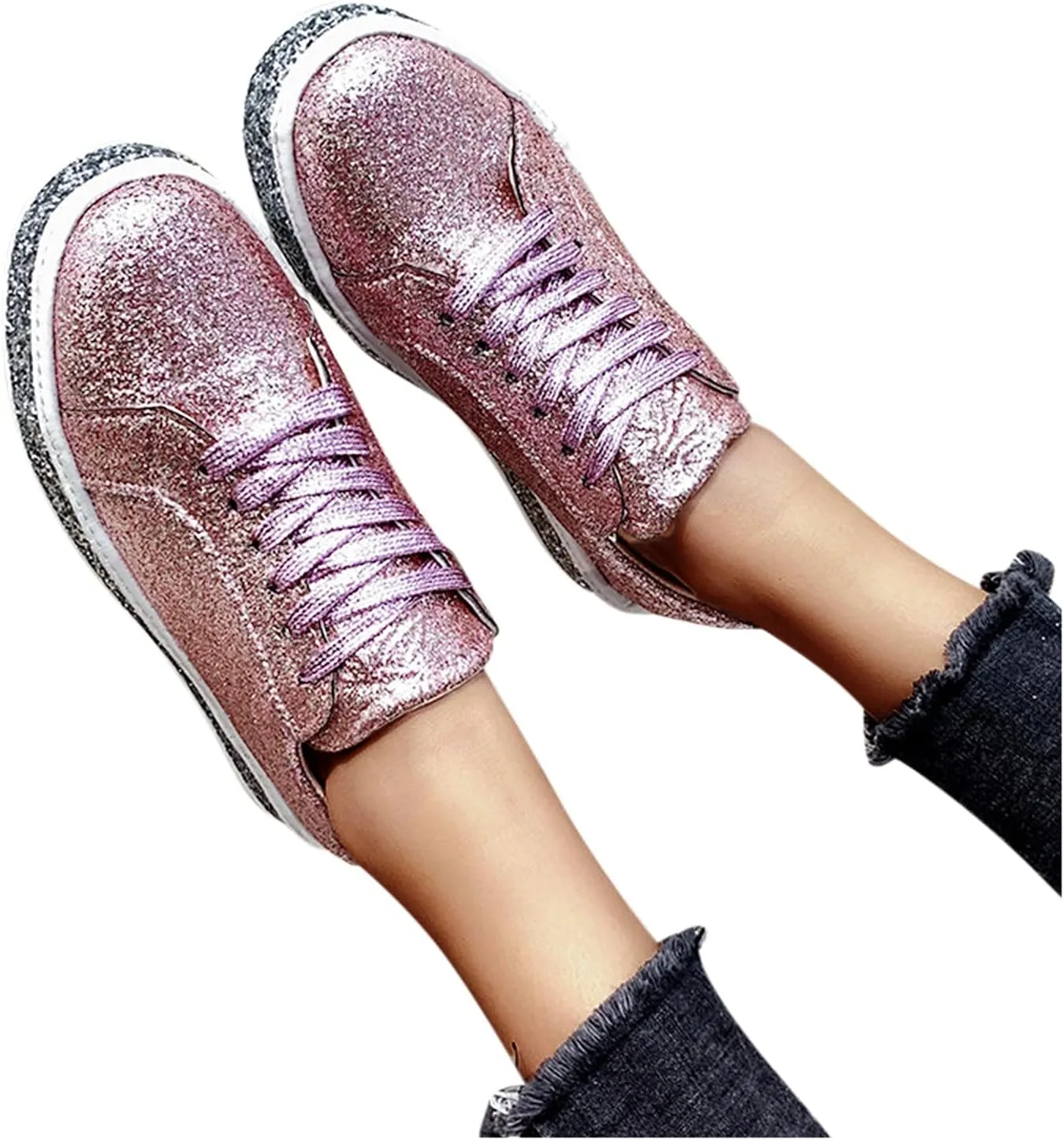Womens Fashion Sneakers 2023 Zapatillas Elegantes De Tacon para Mujer Blancas Workout Shoes Women Size 11 Wide Womens Running Shoes Womens Size 10 Wide Black Sneakers