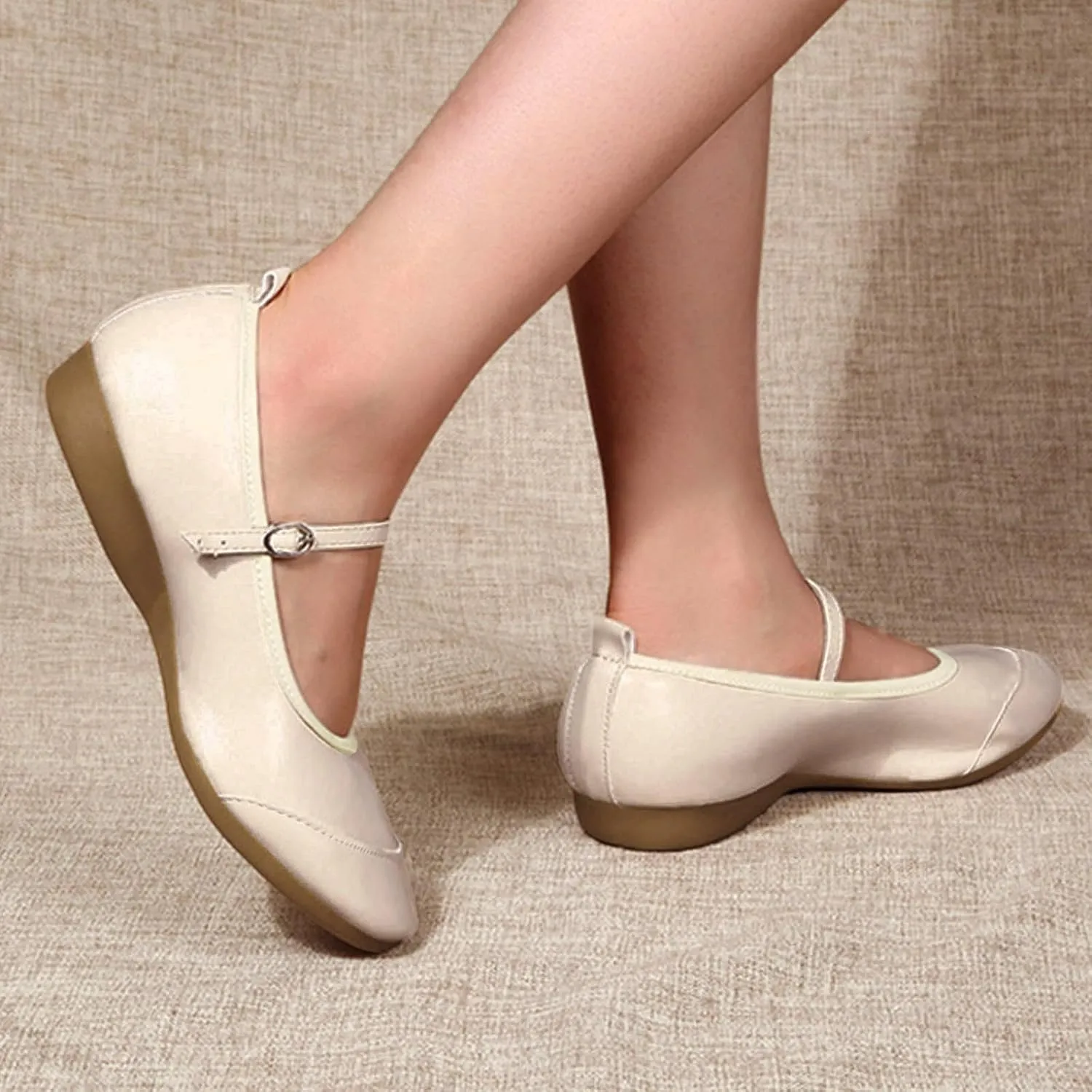 Women's Mary Jane Flats Slip On Dress Shoes Comfortable Ballet Flats Casual Business Shoes Work Office Shoes
