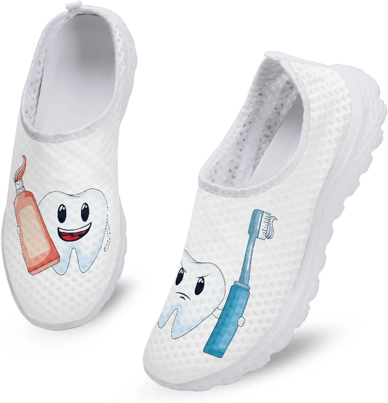 Women's Running Shoes Breathable Athletic Tennis Shoes Casual Lightweight Ladies Running Sneakers Slip On Flats Loafer