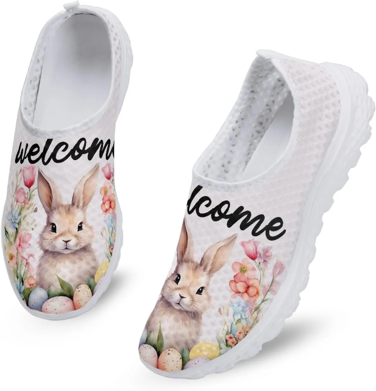 Women's Running Shoes Breathable Athletic Tennis Shoes Casual Lightweight Ladies Running Sneakers Slip On Flats Loafer