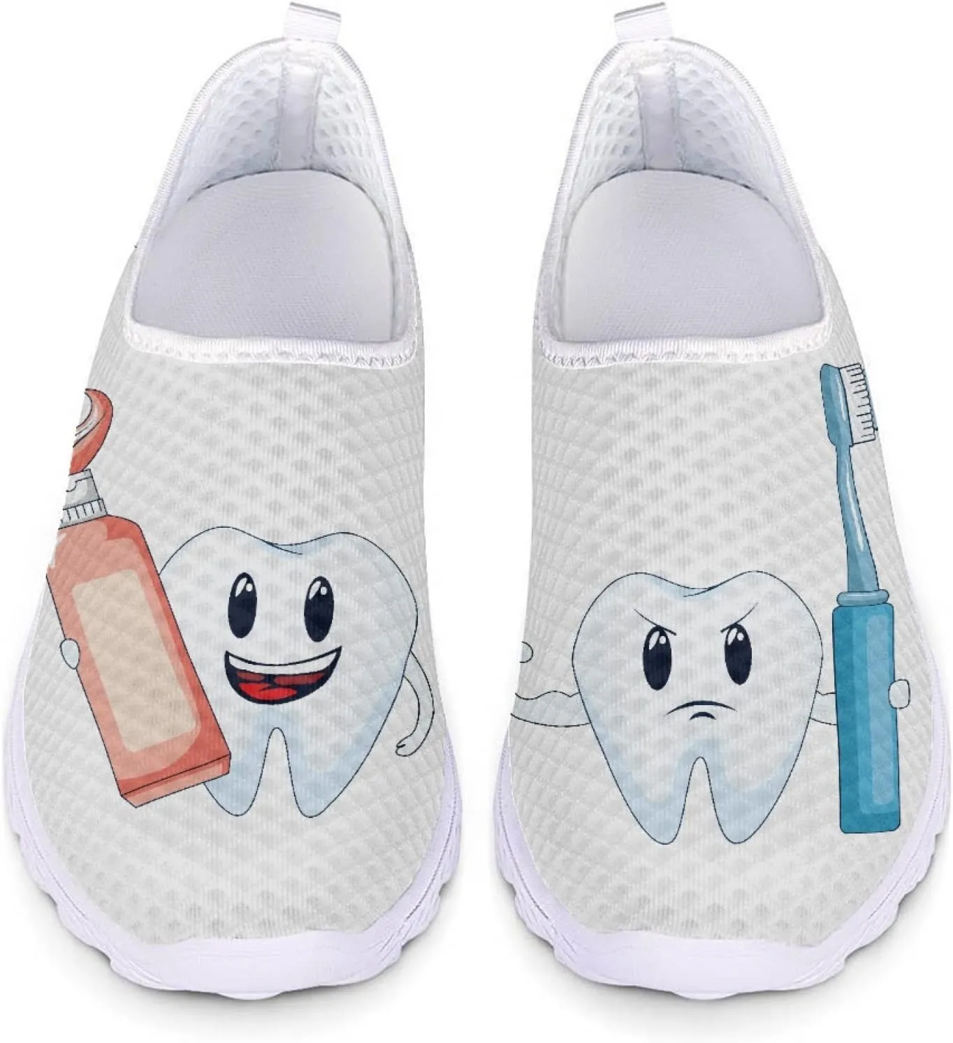 Women's Running Shoes Breathable Athletic Tennis Shoes Casual Lightweight Ladies Running Sneakers Slip On Flats Loafer