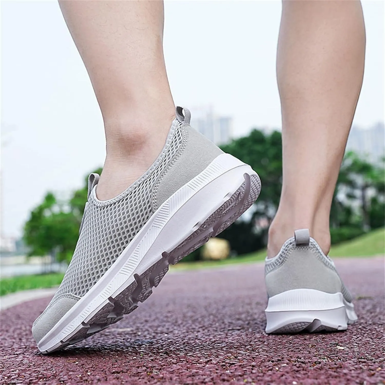 Womens Running Shoes Slip-on Walking Sneakers Running Shoes for Women Jogging Ladies Casual Shoes Brown Sneakers Black Tennis Shoe Loafers Casual Slip On