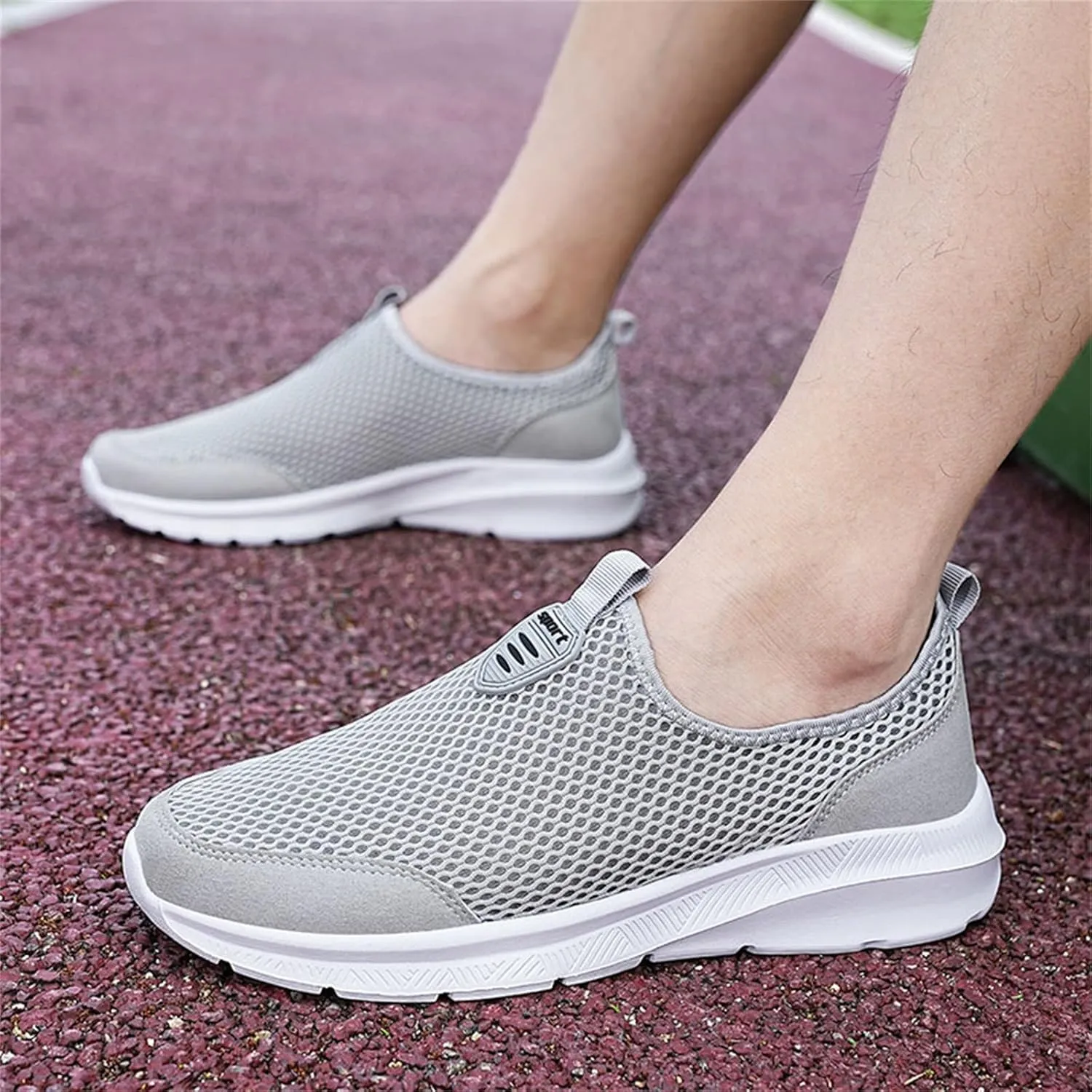 Womens Running Shoes Slip-on Walking Sneakers Running Shoes for Women Jogging Ladies Casual Shoes Brown Sneakers Black Tennis Shoe Loafers Casual Slip On