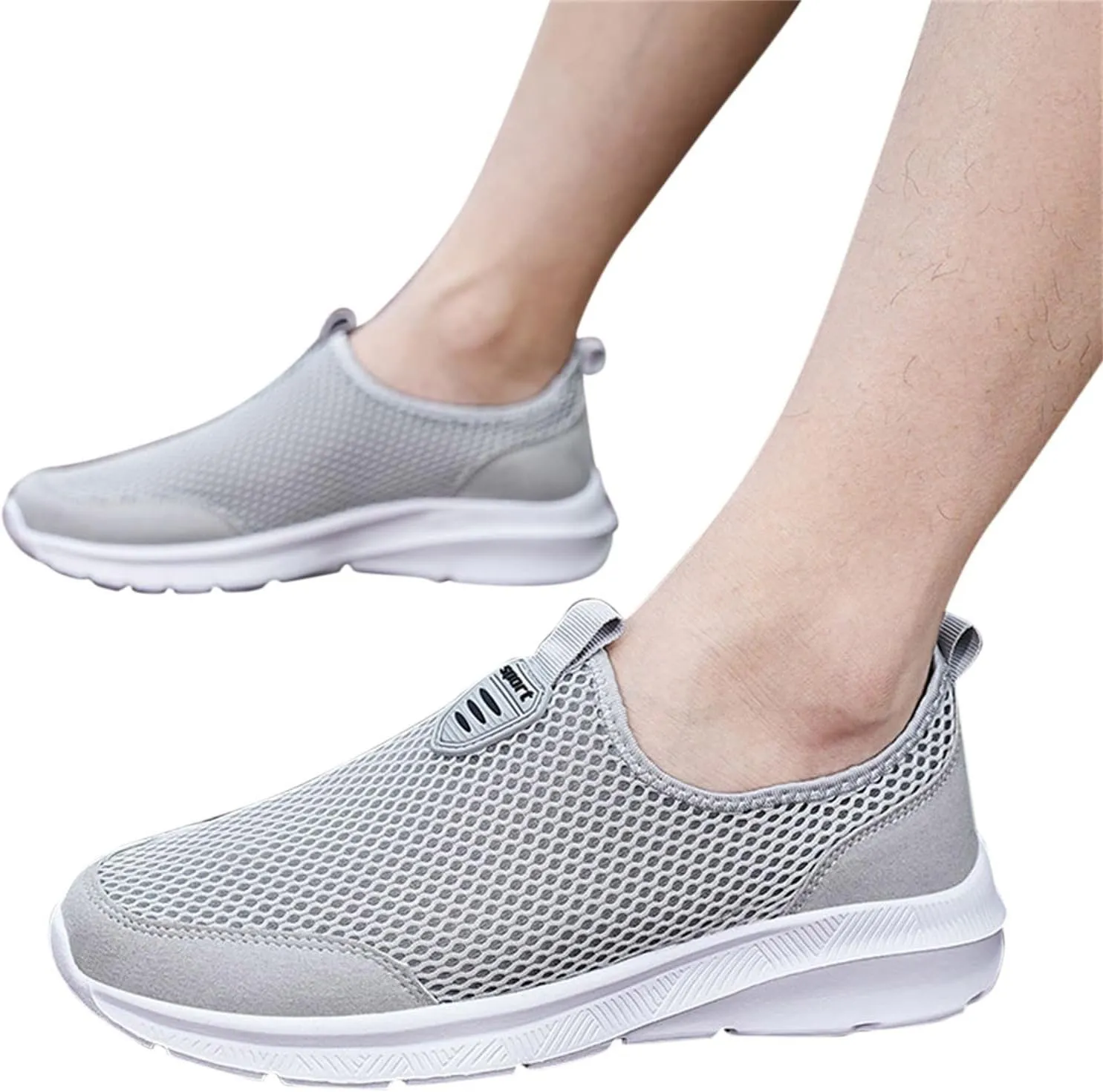 Womens Running Shoes Slip-on Walking Sneakers Running Shoes for Women Jogging Ladies Casual Shoes Brown Sneakers Black Tennis Shoe Loafers Casual Slip On