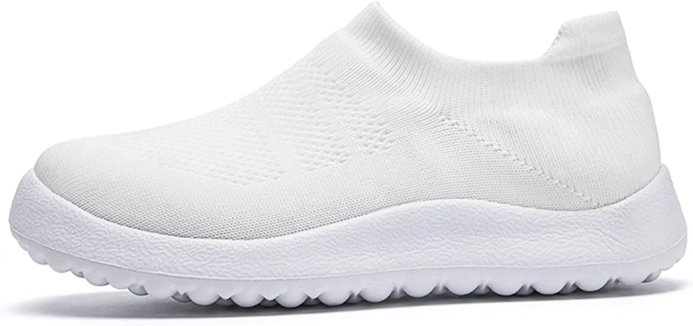 Women's Slip-on Shoes Wide Width Sneakers Hands Free Non Slip Work Shoes Women Walking Woman Shoes Casual White Sneakers Slip On Tennis Shoe Loafers Shoe