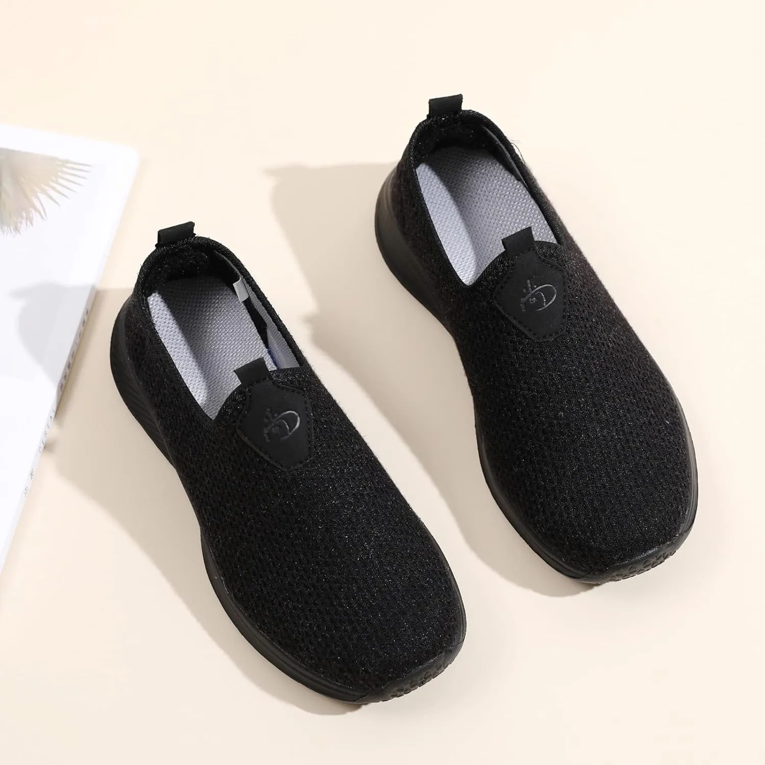 Women's Slip On Sneakers Casual Everyday Shoes Walking Shoes Women Comfort Casual Shoes for Fall Women Shoes Sneakers Steel Toe Tennis Shoe White Loafers