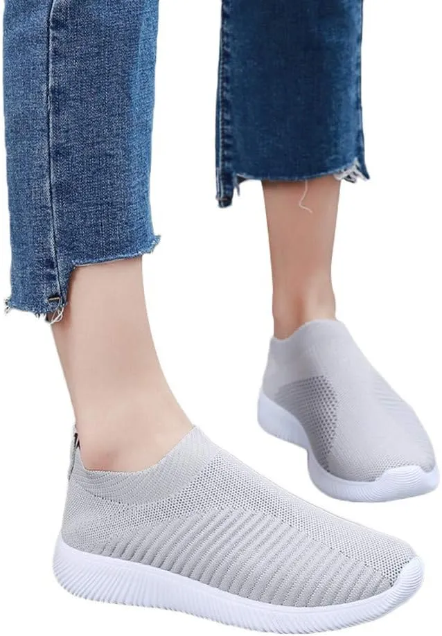 Womens Slip On Walking Shoes Non Slip Running Shoes Non Slip Work Shoes Women Comfort Men Shoes Casual Slip On Sneakers Red Tennis Shoe Loafers Casual Slip On