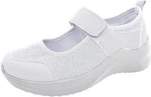 Women's Sneakers Zapatos para Mujer Comodos para Caminar Non Slip House Shoes for Women Elderly Womens Casual Sneakers Wide Width White Non Slip Shoes for Women Nurse