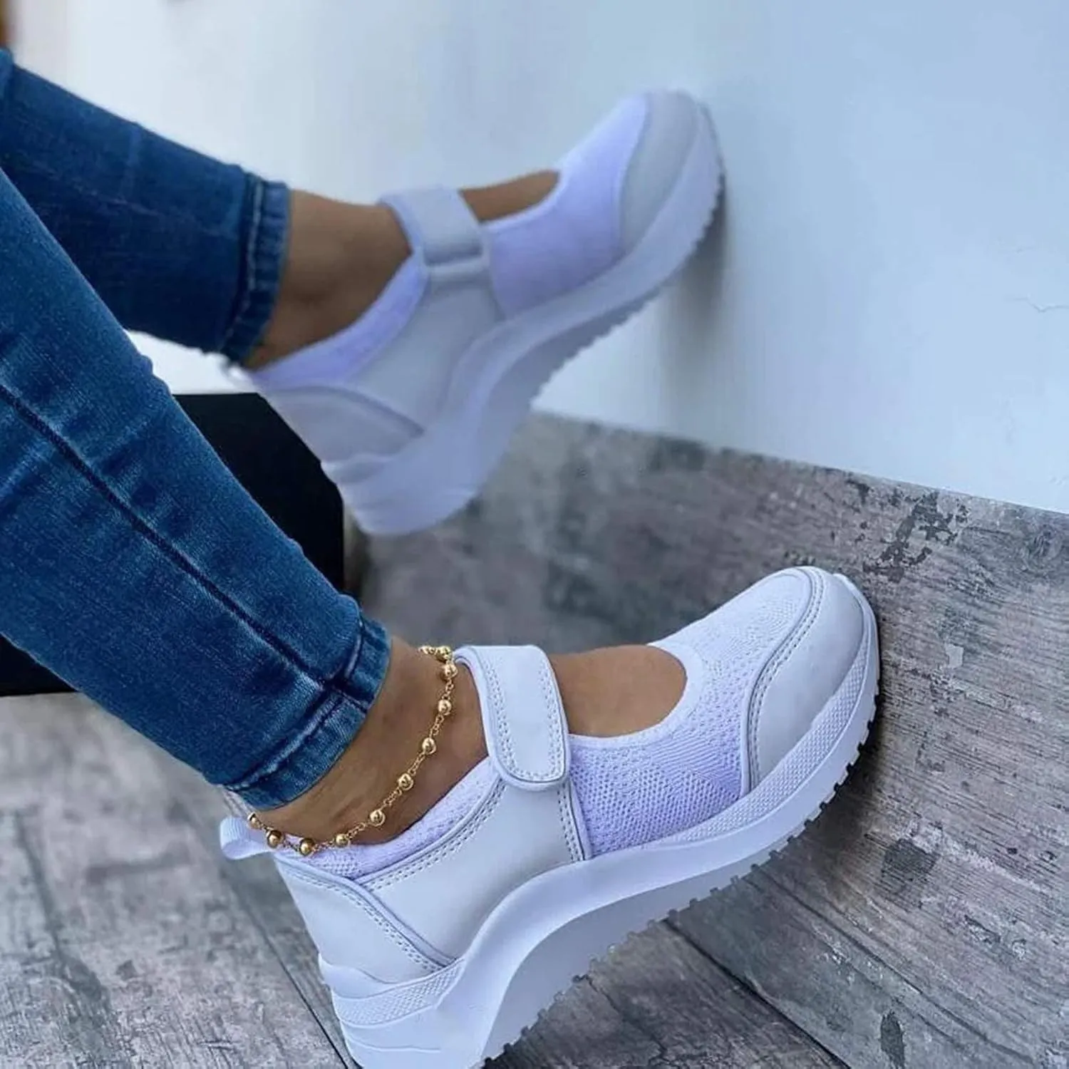 Women's Sneakers Zapatos para Mujer Comodos para Caminar Non Slip House Shoes for Women Elderly Womens Casual Sneakers Wide Width White Non Slip Shoes for Women Nurse
