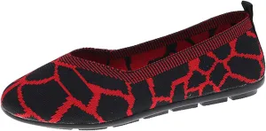 Womens Stretch Flats Casual Lightweight & Breathable Slip on Cute Loafer Slip on Walking Driving Shoes