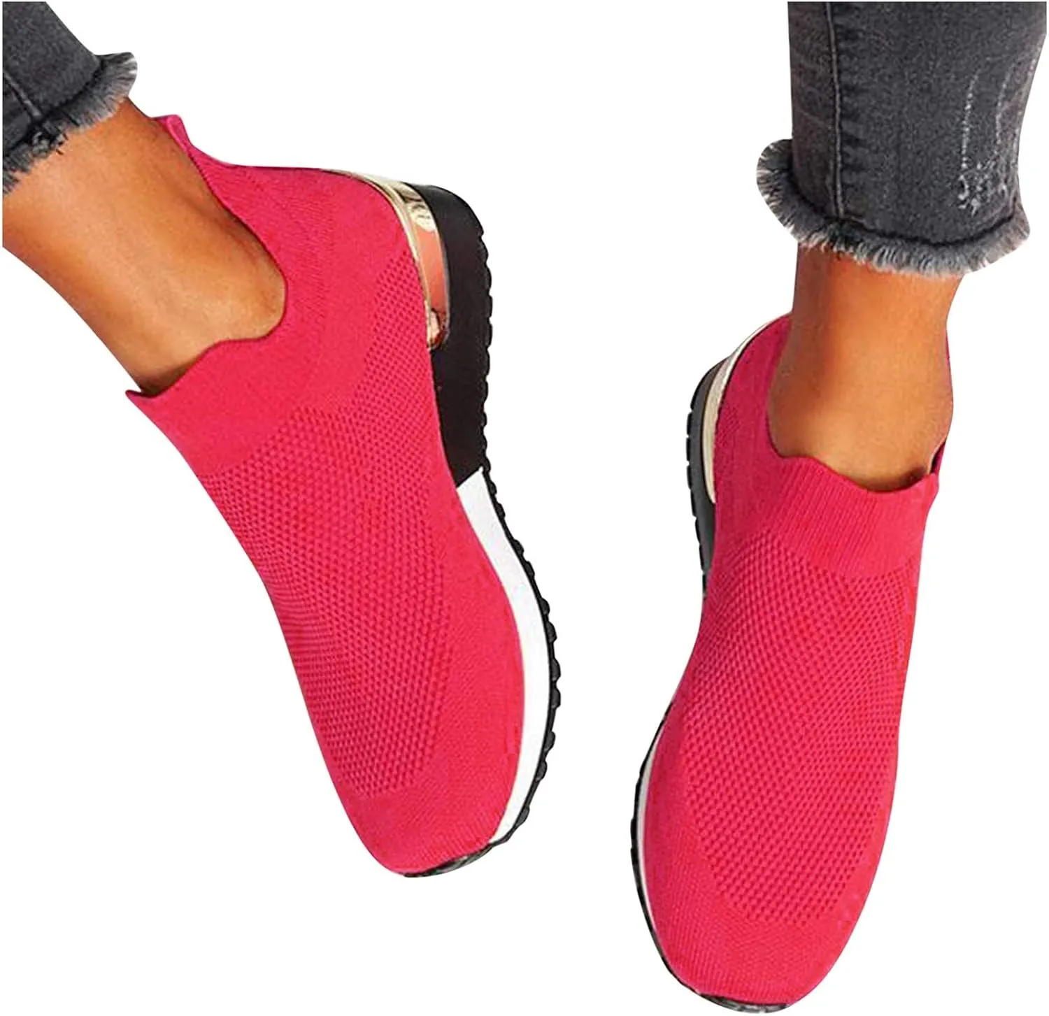 Womens Tennis Shoes Mesh Women Casual Shoes High Top Sneakers Men's KnitFlex Breeze Mesh Sneakers Oxfords Lace Basketball Shoe Loafers Dress Shoe