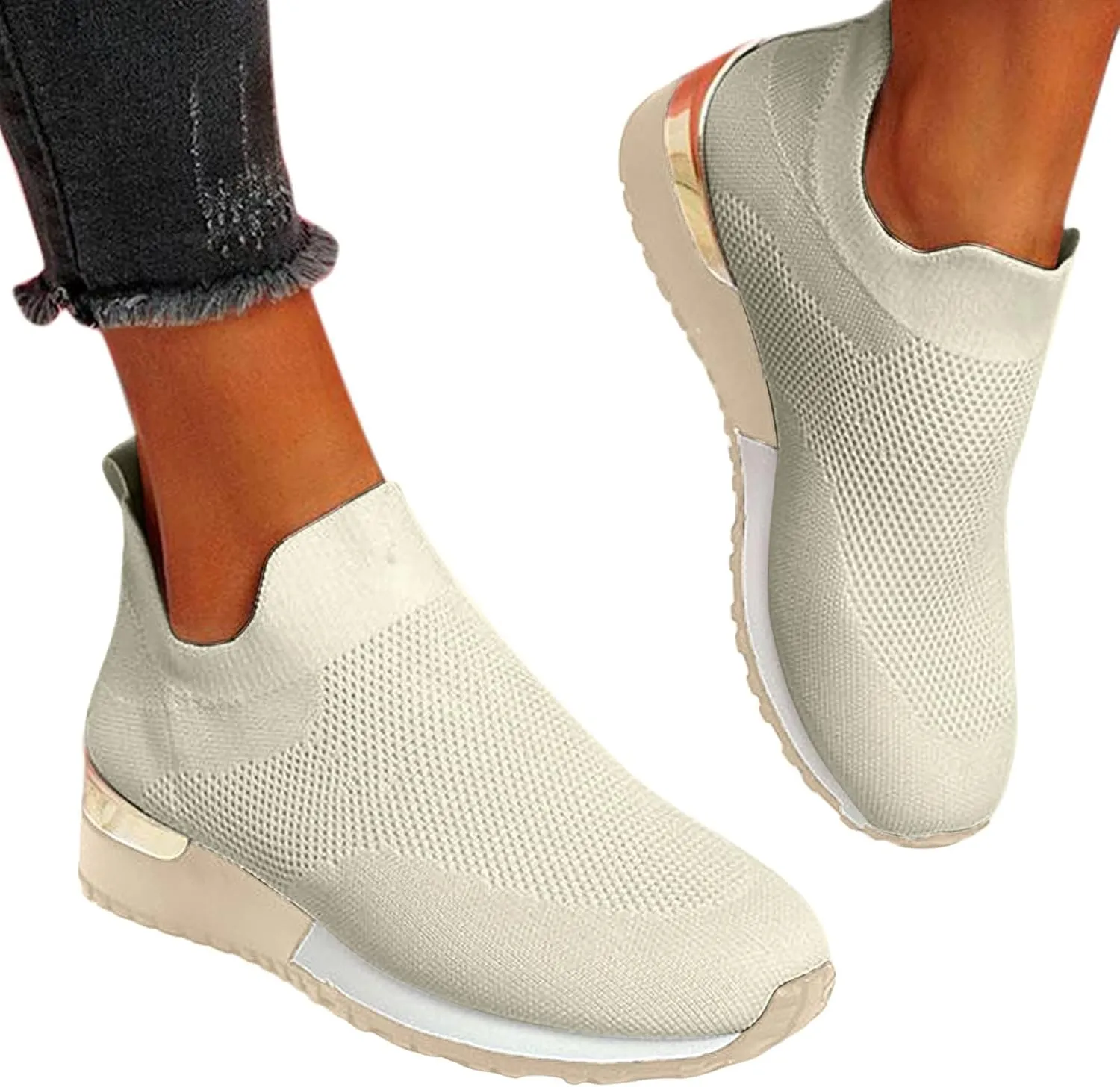 Womens Tennis Shoes Mesh Women Casual Shoes High Top Sneakers Men's KnitFlex Breeze Mesh Sneakers Oxfords Lace Basketball Shoe Loafers Dress Shoe