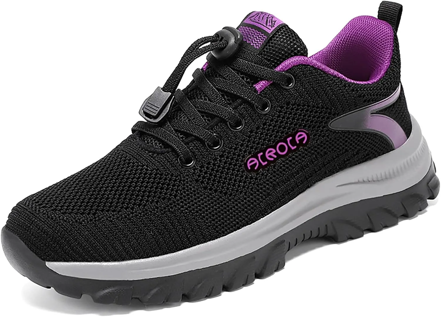 Womens Walking Shoes Slip on Comfy Knitted Non Slip Vintage Wide Running Shoes Breathable Mesh Gym Jogging Outdoor Shoes Ladies 2024 Fashion Sneakers