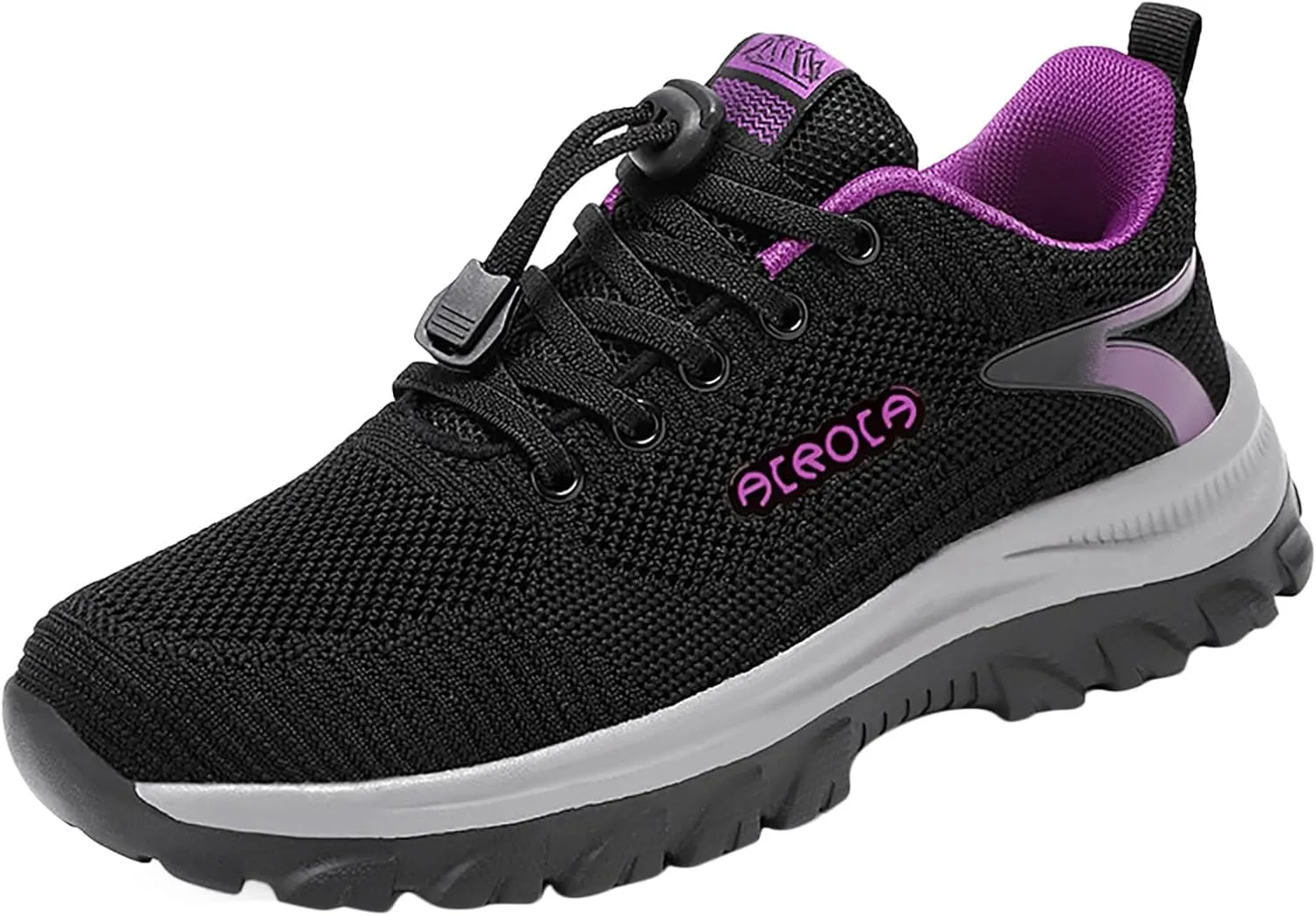 Womens Walking Shoes Slip on Comfy Knitted Non Slip Vintage Wide Running Shoes Breathable Mesh Gym Jogging Outdoor Shoes Ladies 2024 Fashion Sneakers