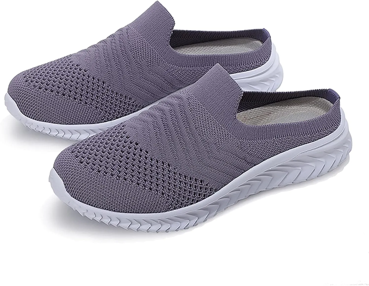 Women's White Fashion Sneakers Platform Sneakers for Women Fashion Flat Shoes for Women Comfortable Dressy Slip on Womens Loafers Wide Width Womens Slip On Sneakers