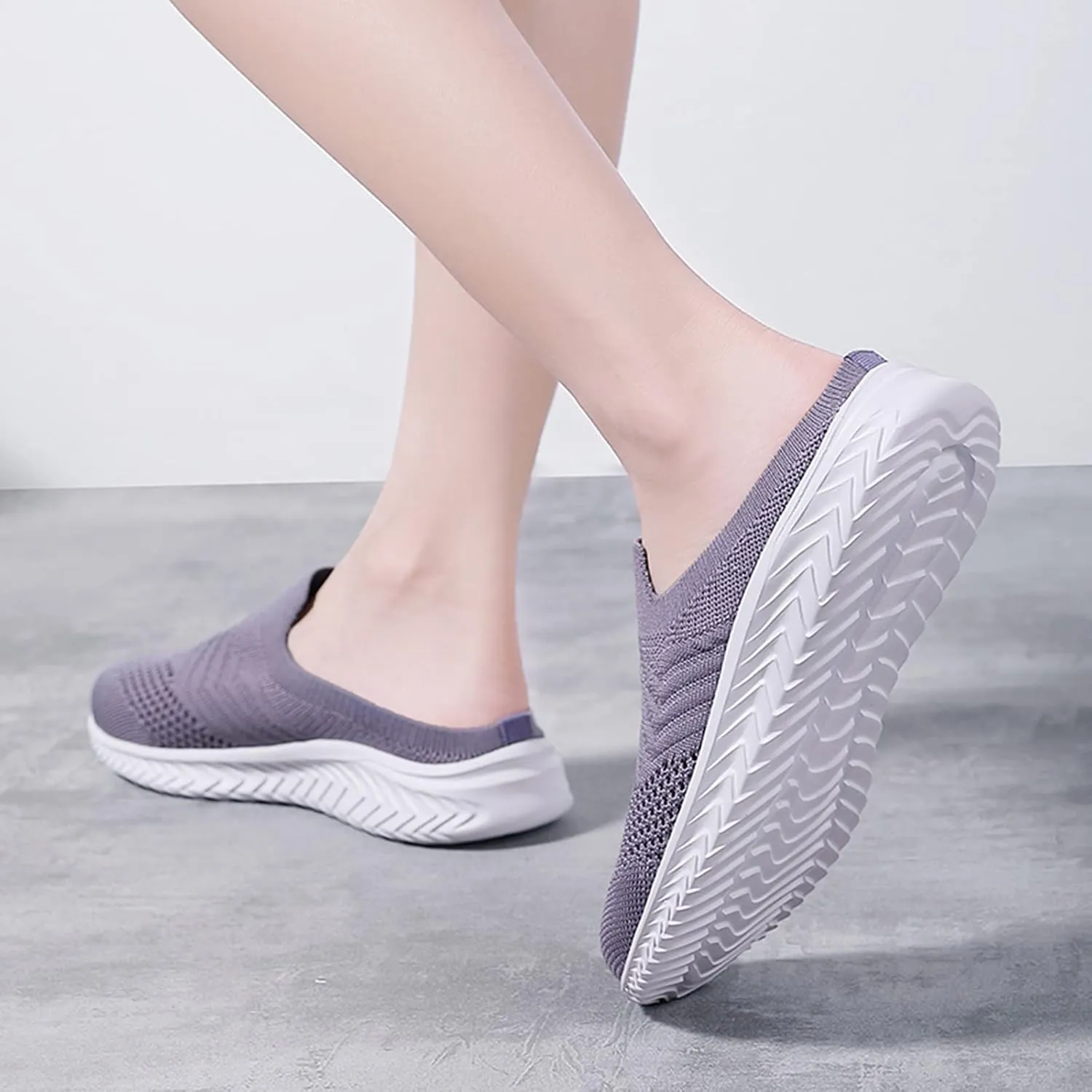 Women's White Fashion Sneakers Platform Sneakers for Women Fashion Flat Shoes for Women Comfortable Dressy Slip on Womens Loafers Wide Width Womens Slip On Sneakers