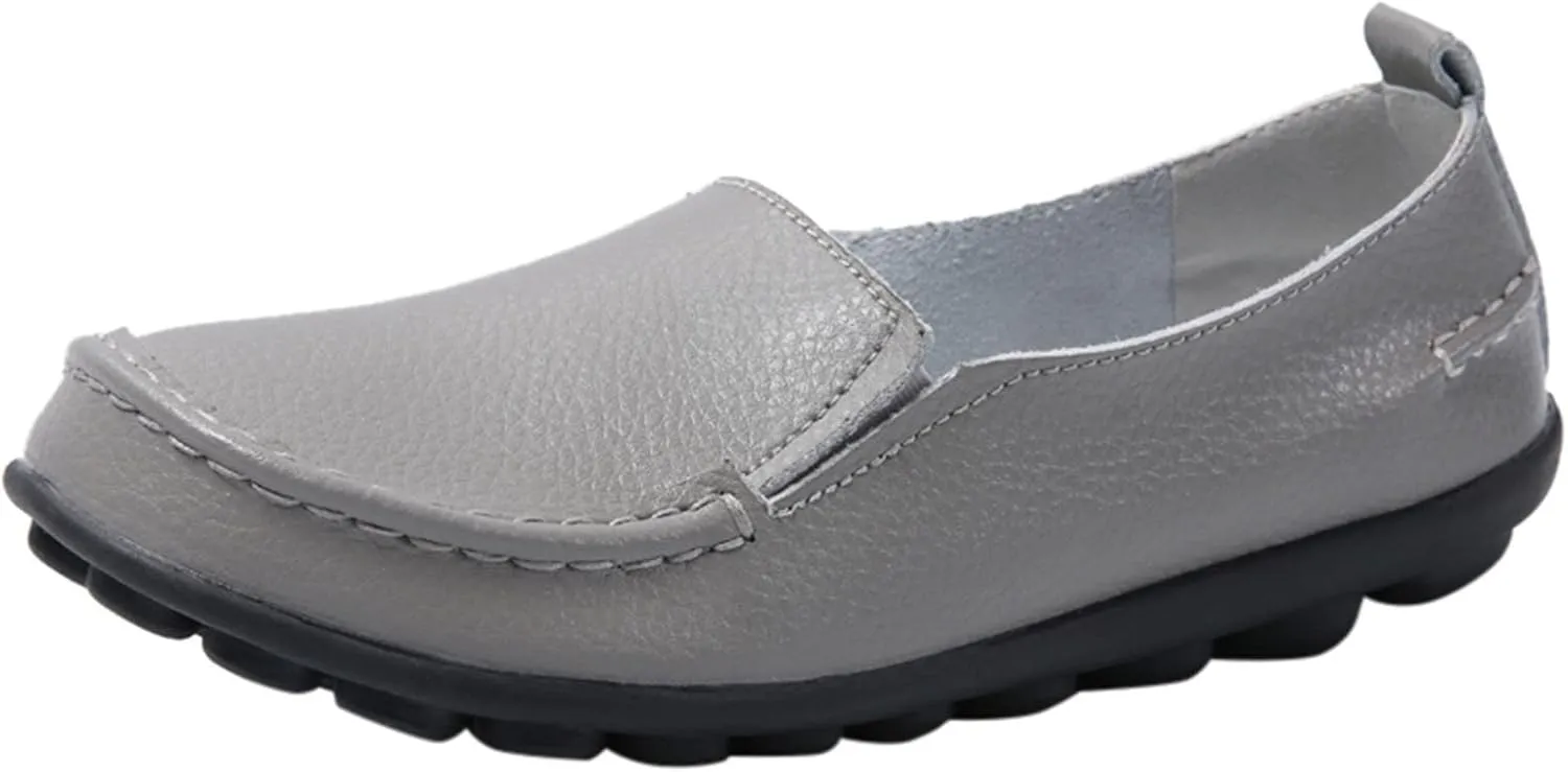 Work Flats for Women Office Wide Loafers Comfortable Casual Shoes Orthopedic Dress Shoes Ladies Walking Sneakers