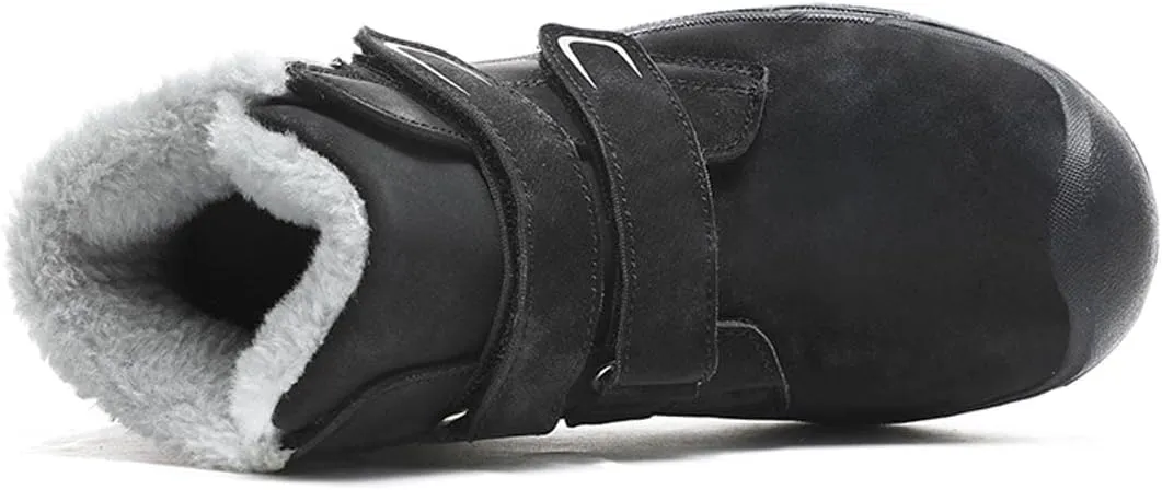 YUKTOPA Kids Winter Outdoor Ankle Hiking Boots Warm Fur Snow Boots Anti Skid Trekking Walking Shoes for Boys Girls